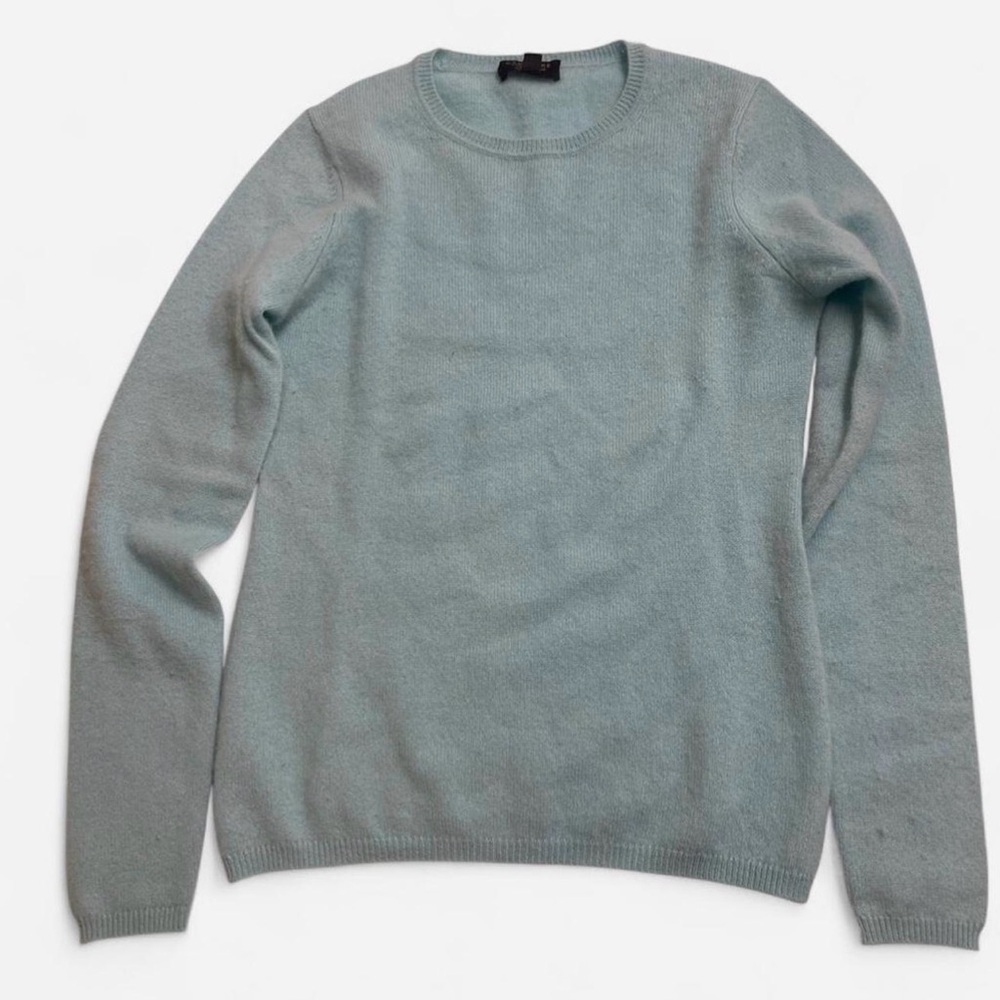 Charters Club Luxury 100% Cashmere Baby Blue Sweater Size XS Cozy Soft
